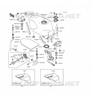 RESERVOIR CARBURANT pour Kawasaki ZZR600 1997