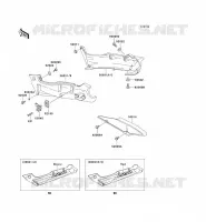 CACHE LAT&Eacute;RAL/GARDE CHAINE pour Kawasaki ZZR600 1997