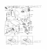 RESERVOIR CARBURANT pour Kawasaki ZZR600 1998