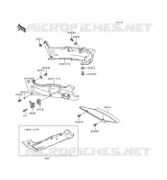 CACHE LAT&Eacute;RAL/GARDE CHAINE pour Kawasaki ZZR600 1998