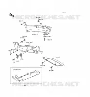 CACHE LAT&Eacute;RAL/GARDE CHAINE pour Kawasaki ZZR600 1998