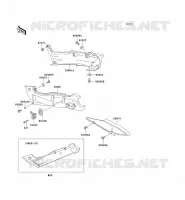 CACHE LAT&Eacute;RAL/GARDE CHAINE pour Kawasaki ZZR600 1998