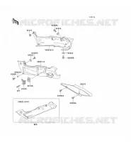 CACHE LAT&Eacute;RAL/GARDE CHAINE pour Kawasaki ZZR600 1998