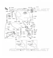 RESERVOIR CARBURANT pour Kawasaki ZZR600 1998