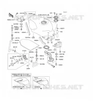 RESERVOIR CARBURANT pour Kawasaki ZZR600 1999