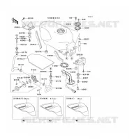 RESERVOIR CARBURANT pour Kawasaki ZZR600 1999