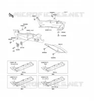 CACHE LAT&Eacute;RAL/GARDE CHAINE pour Kawasaki ZZR600 1999
