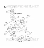 SUSPENSION ARRI&Egrave;RE  600 kawasaki-moto 2000 ZZR600 E_08