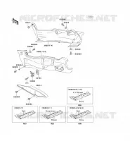 CACHE LAT&Eacute;RAL/GARDE CHAINE pour Kawasaki ZZR600 2001