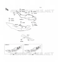 CACHE LAT&Eacute;RAL/GARDE CHAINE pour Kawasaki NINJA ZX-6R 1995