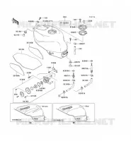 RESERVOIR CARBURANT pour Kawasaki NINJA ZX-6R 1996