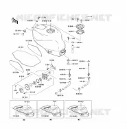 RESERVOIR CARBURANT pour Kawasaki NINJA ZX-6R 1996