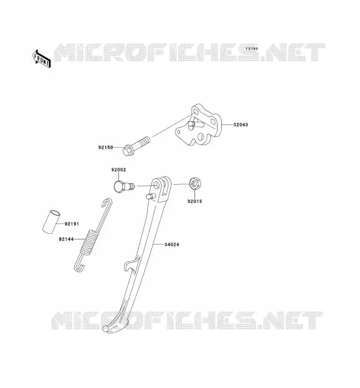 BEQUILLES Kawasaki MOTOS 600 1996 NINJA ZX-6R  ZX600-F2