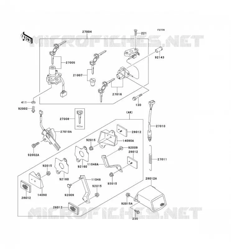 CONTACTEUR Kawasaki MOTOS 600 1996 NINJA ZX-6R  ZX600-F2
