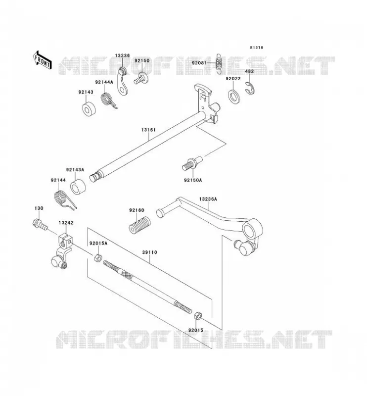 SELECTEUR Kawasaki MOTOS 600 1996 NINJA ZX-6R  ZX600-F2