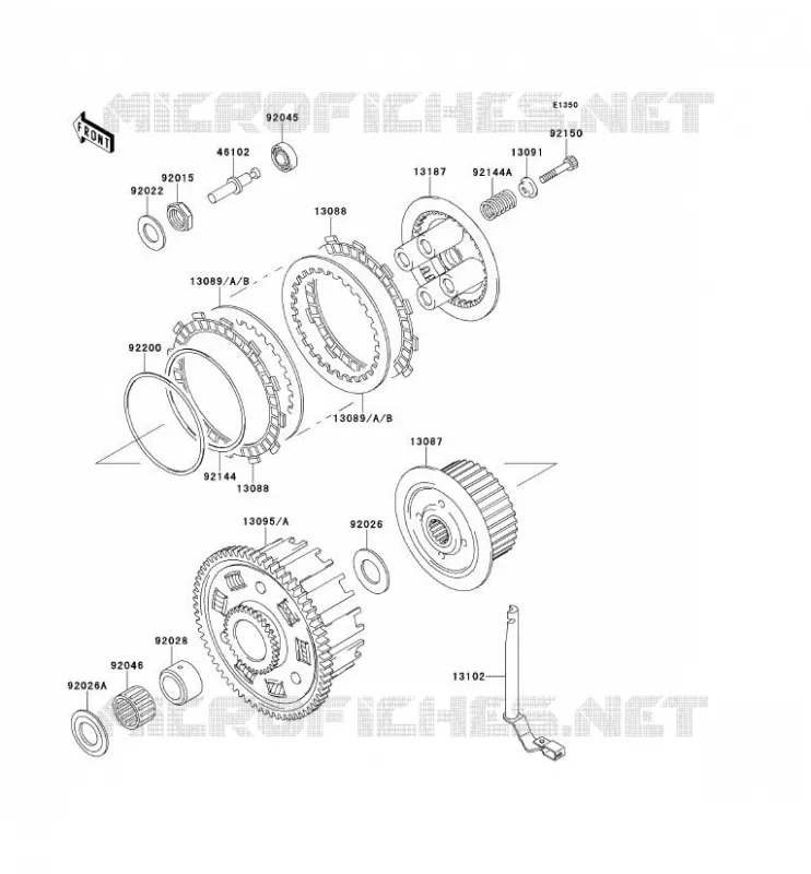 EMBRAYAGE Kawasaki MOTOS 600 1997 NINJA ZX-6R  ZX600-F3