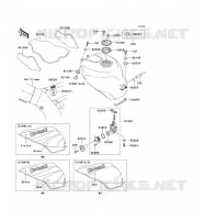 RESERVOIR CARBURANT pour Kawasaki NINJA ZX-6R 1998