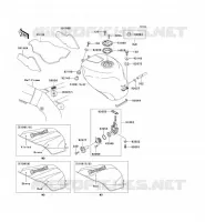 RESERVOIR CARBURANT pour Kawasaki NINJA ZX-6R 1998