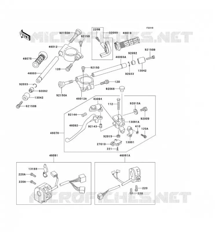 GUIDON Kawasaki MOTOS 600 1998 NINJA ZX-6R  ZX600-G1