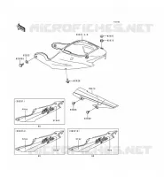 CACHE LAT&Eacute;RAL/GARDE CHAINE pour Kawasaki NINJA ZX-6R 1999