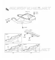 CACHE LAT&Eacute;RAL/GARDE CHAINE pour Kawasaki NINJA ZX-6R 1998