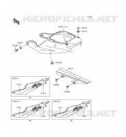 CACHE LAT&Eacute;RAL/GARDE CHAINE pour Kawasaki NINJA ZX-6R 1999