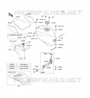 RESERVOIR CARBURANT pour Kawasaki NINJA ZX-6R 2000