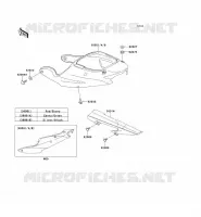 CACHE LAT&Eacute;RAL/GARDE CHAINE pour Kawasaki NINJA ZX-6R 2000