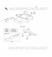 CACHE LAT&Eacute;RAL/GARDE CHAINE pour Kawasaki NINJA ZX-6R 2000