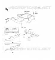 CACHE LAT&Eacute;RAL/GARDE CHAINE pour Kawasaki NINJA ZX-6R 2001