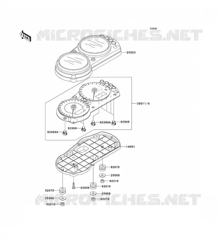 COMPTEURS Kawasaki MOTOS 600 2001 NINJA ZX-6R  ZX600-J2P