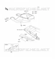CACHE LAT&Eacute;RAL/GARDE CHAINE pour Kawasaki ZZR600 2007