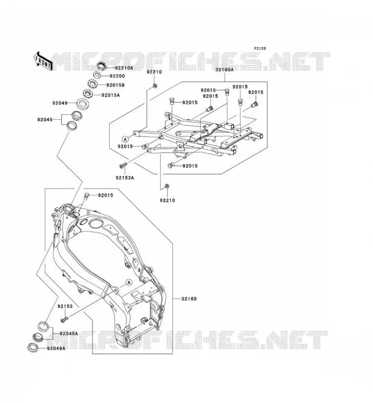 CH&Acirc;SSIS Kawasaki MOTOS 600 2007 ZZR600  ZX600J7F