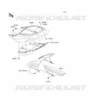 CACHE LAT&Eacute;RAL/GARDE CHAINE pour Kawasaki NINJA ZX-6RR 2004