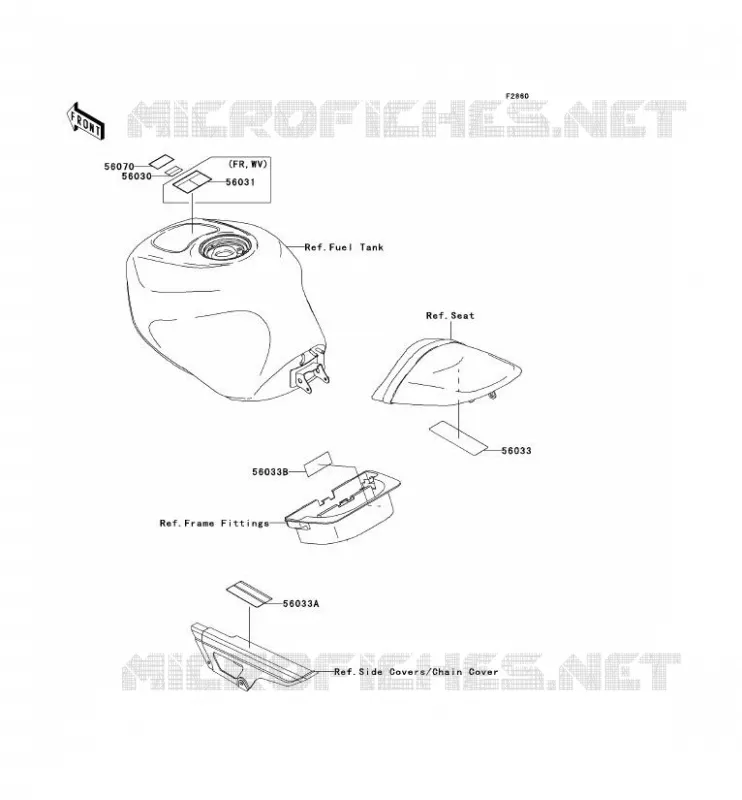 LABEL Kawasaki MOTOS 600 2004 NINJA ZX-6RR  ZX600-M1H