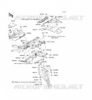 GARDE BOUE ARRI&Egrave;RE pour Kawasaki NINJA ZX-6RR 2005