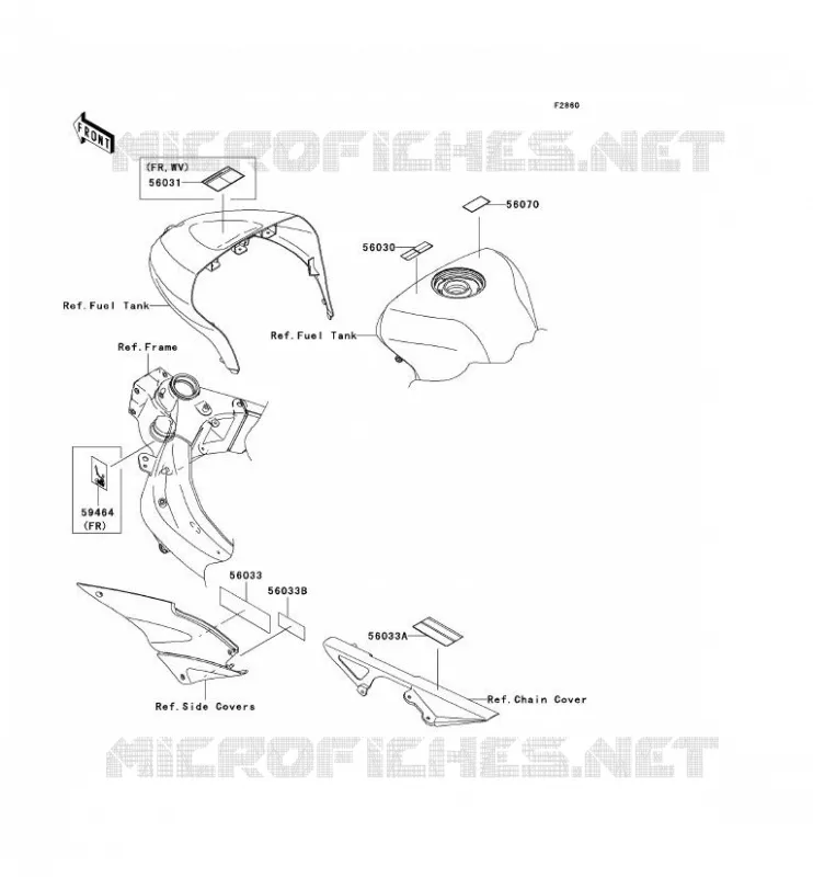 LABEL Kawasaki MOTOS 600 2005 NINJA ZX-6RR  ZX600-N1H