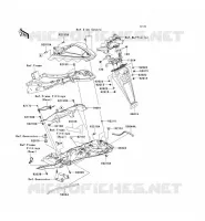 GARDE BOUE ARRI&Egrave;RE pour Kawasaki NINJA ZX-6R 2007