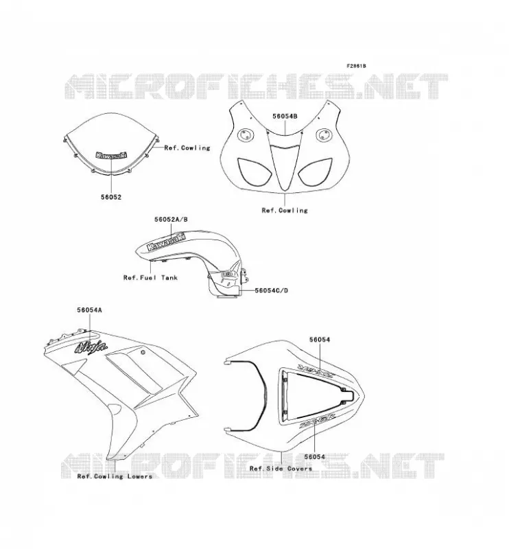 STICKER(GREEN) Kawasaki MOTOS 600 2007 NINJA ZX-6R  ZX600P7F