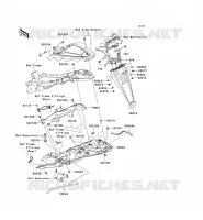 GARDE BOUE ARRI&Egrave;RE pour Kawasaki NINJA ZX-6R 2007
