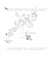 GARDE BOUE AVANT pour Kawasaki NINJA ZX-6R 2008