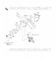 GARDE BOUE AVANT pour Kawasaki NINJA ZX-6R 2008