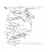 GARDE BOUE ARRI&Egrave;RE pour Kawasaki NINJA ZX-6R 2008