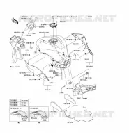 RESERVOIR CARBURANT pour Kawasaki NINJA ZX-6R 2008