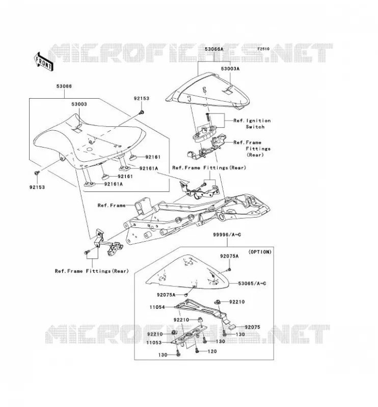 SELLE Kawasaki MOTOS 600 2008 NINJA ZX-6R  ZX600P8F