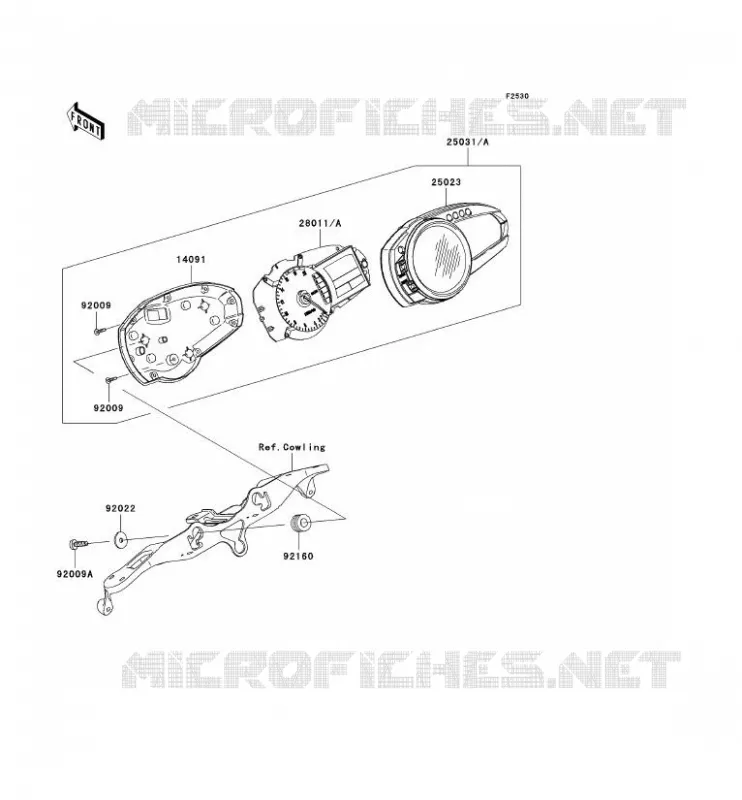 COMPTEURS Kawasaki MOTOS 600 2008 NINJA ZX-6R  ZX600P8F