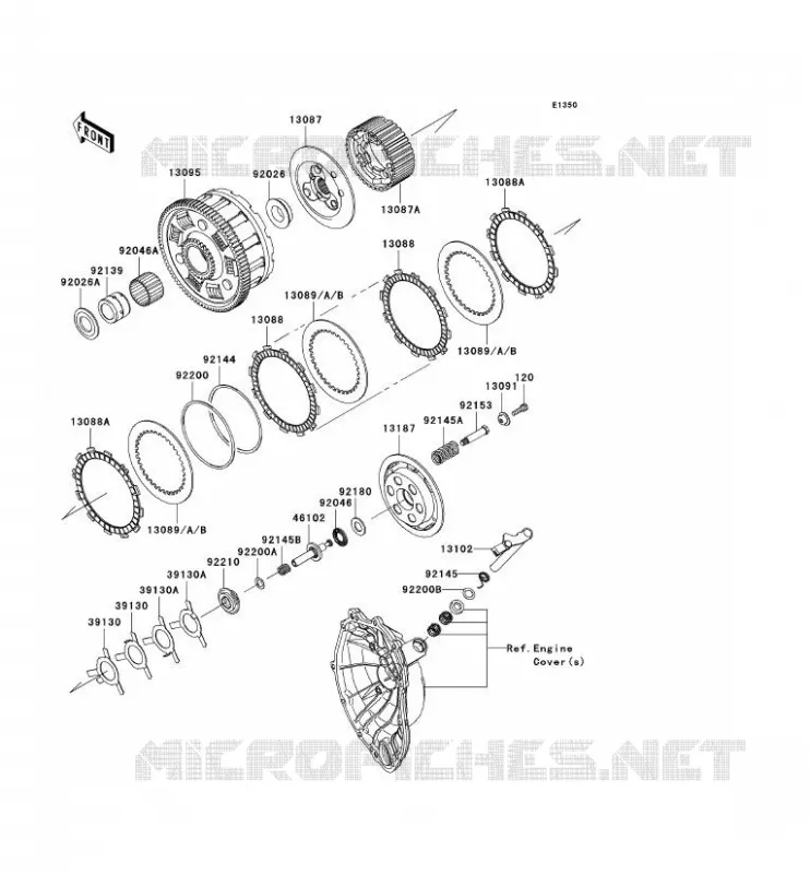 EMBRAYAGE Kawasaki MOTOS 600 2009 NINJA ZX-6R  ZX600R9F