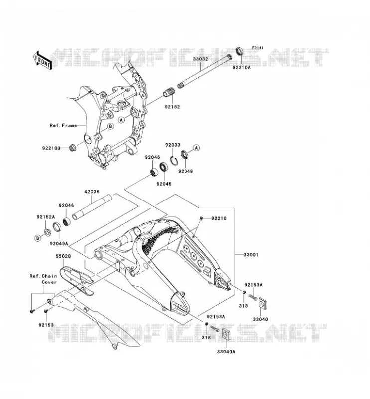 BRAS OSCILLANT Kawasaki MOTOS 600 2011 NINJA ZX-6R  ZX600RBF