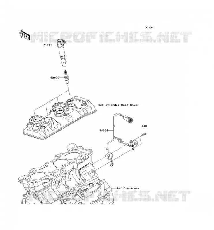 SYSTEME D&acute;ALLUMAGE Kawasaki MOTOS 600 2011 NINJA ZX-6R  ZX600RBF