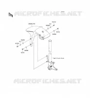 GARDE BOUE AVANT pour Kawasaki NINJA ZX-6R 2011